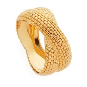 Monica Vinader Heirloom Woven Cross Ring
